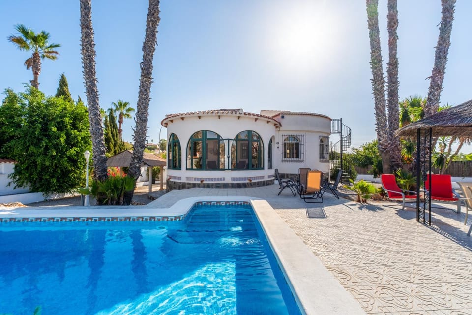 Property building, Living room, Swimming pool