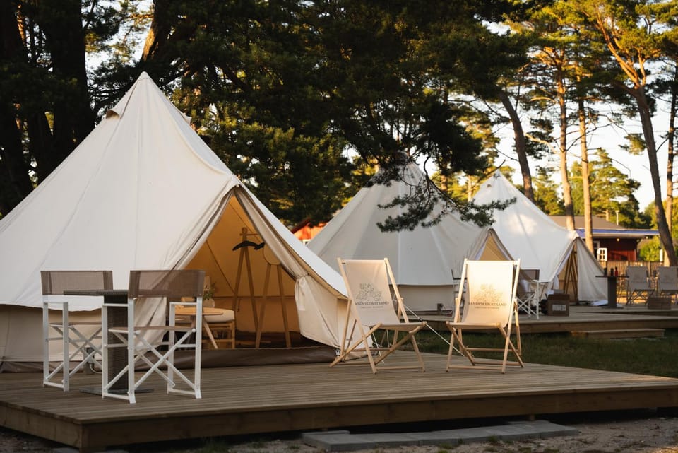 Sandvikens Strandby Luxury tent in Gotland County, Sweden