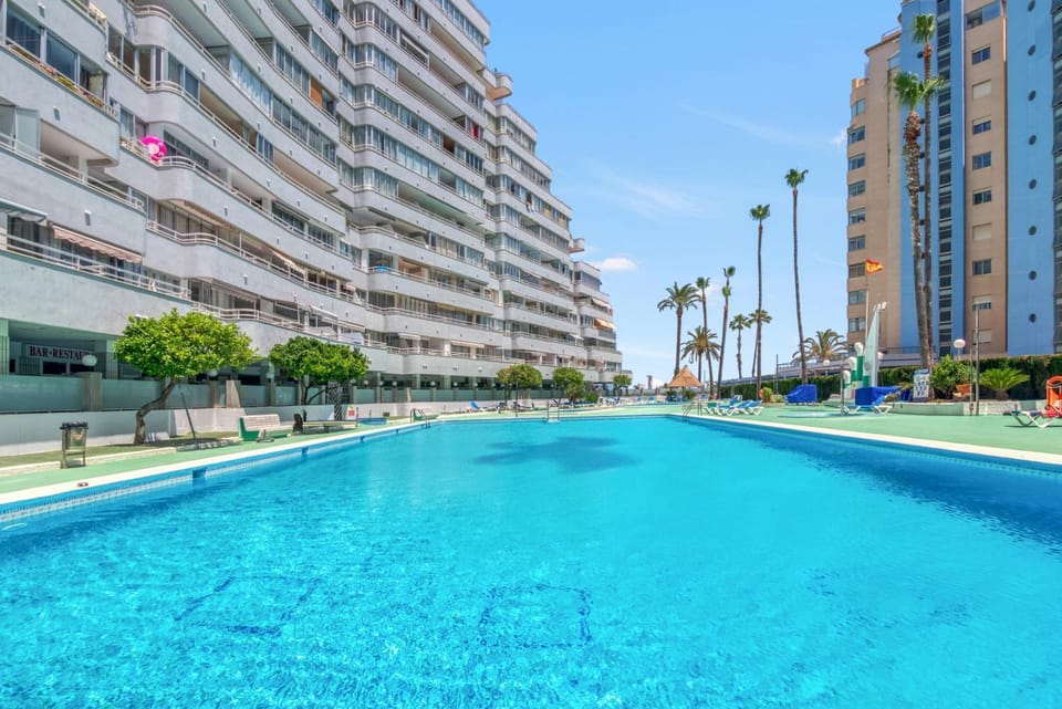 Property building, Living room, Swimming pool