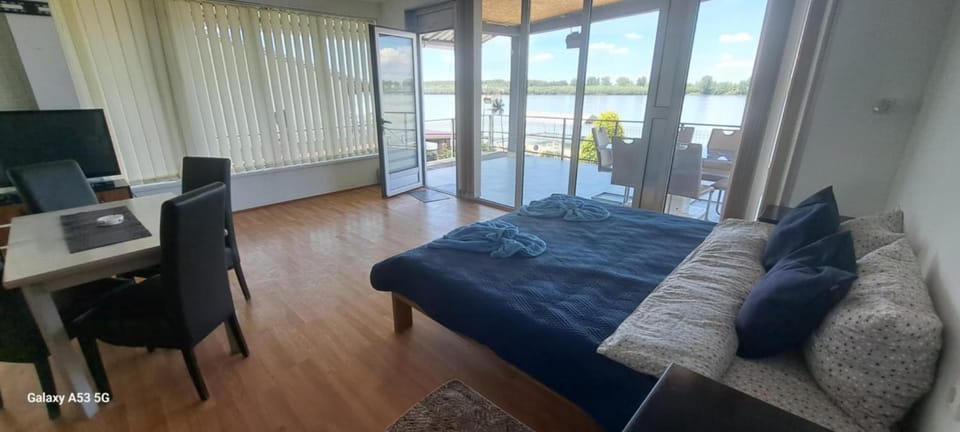 Communal lounge/ TV room, Natural landscape, TV and multimedia, View (from property/room), Balcony/Terrace, Living room, Seating area, Dining area, River view