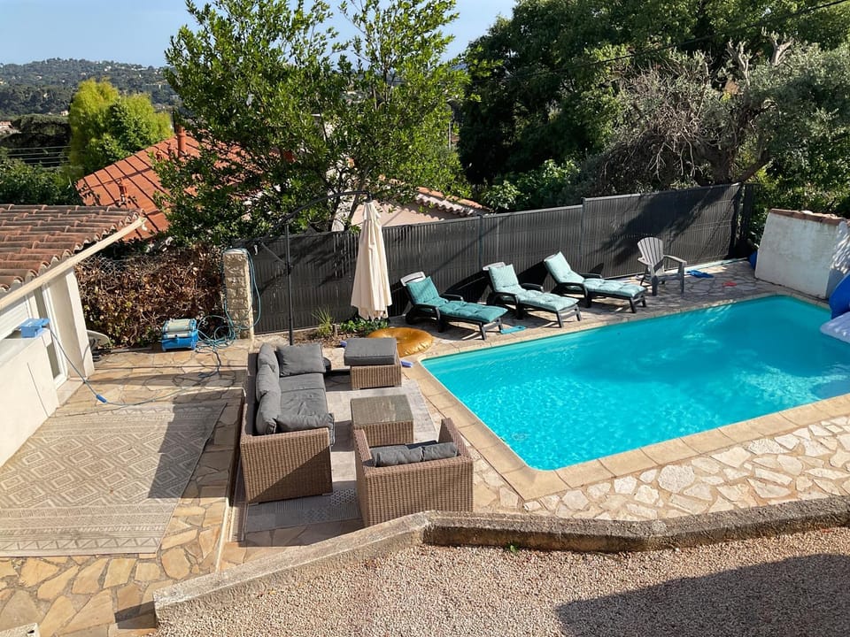 Spring, Day, Natural landscape, Mountain view, Pool view, Swimming pool, sunbed