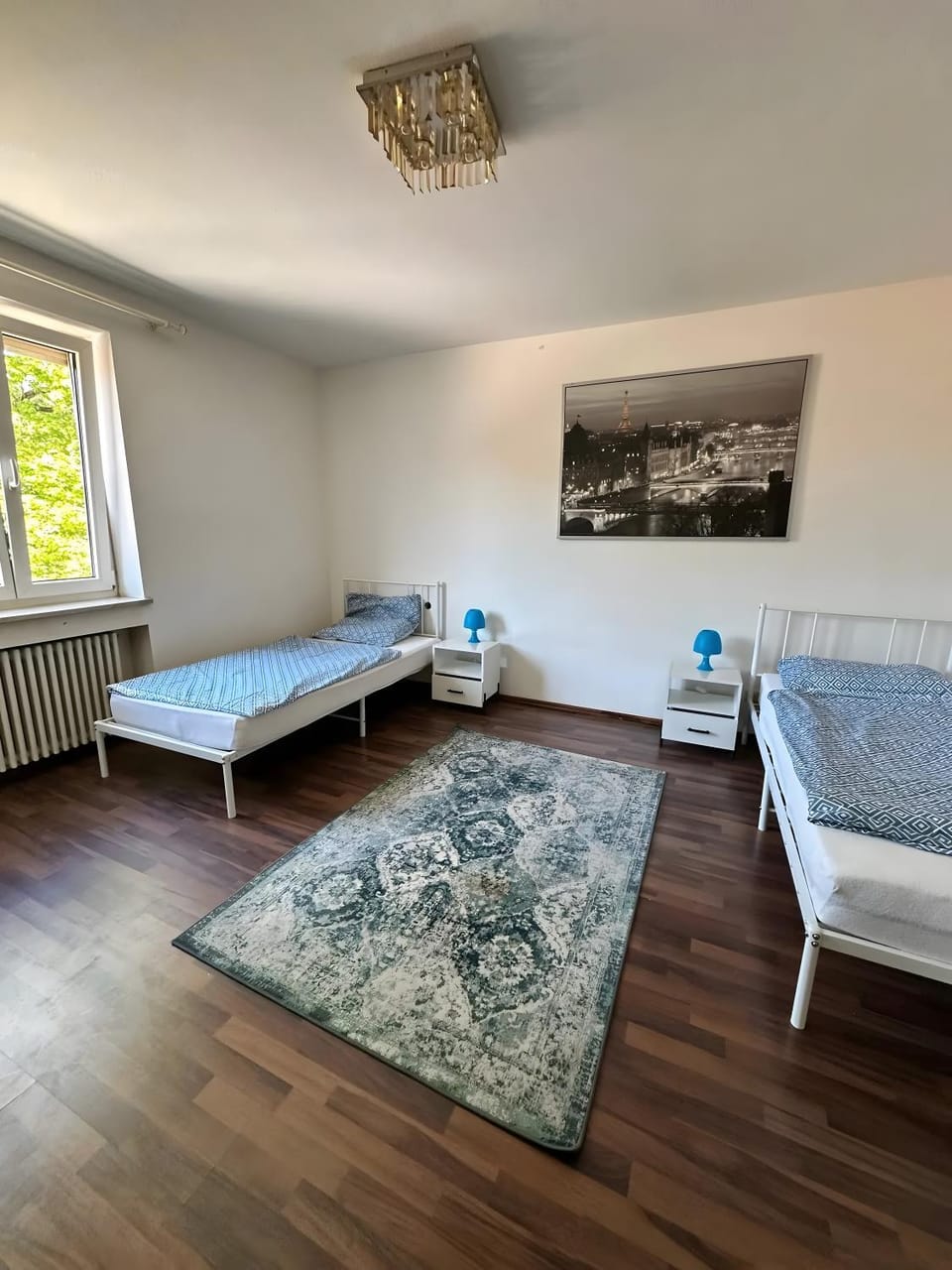 Property building, Living room, Bedroom