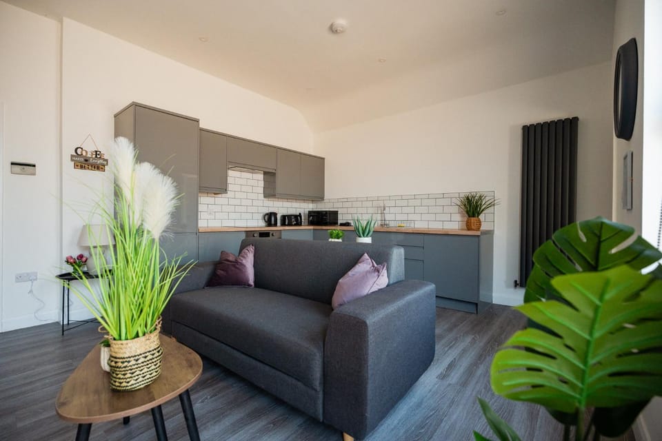 TV and multimedia, Kitchen or kitchenette, Living room, Seating area