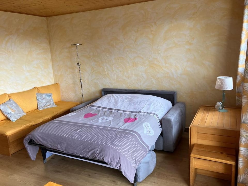 Bed, Living room, Photo of the whole room