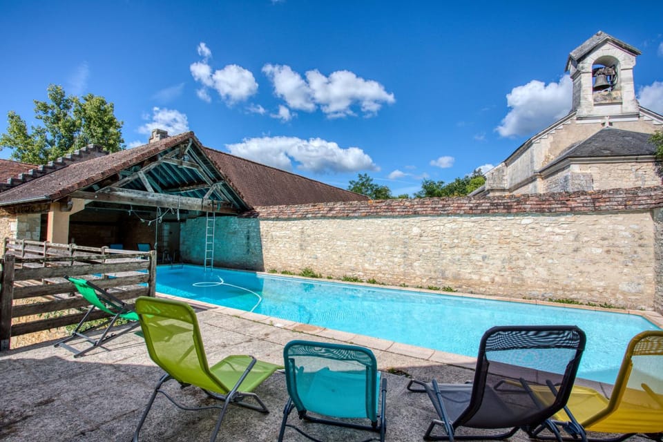 Property building, Living room, Swimming pool