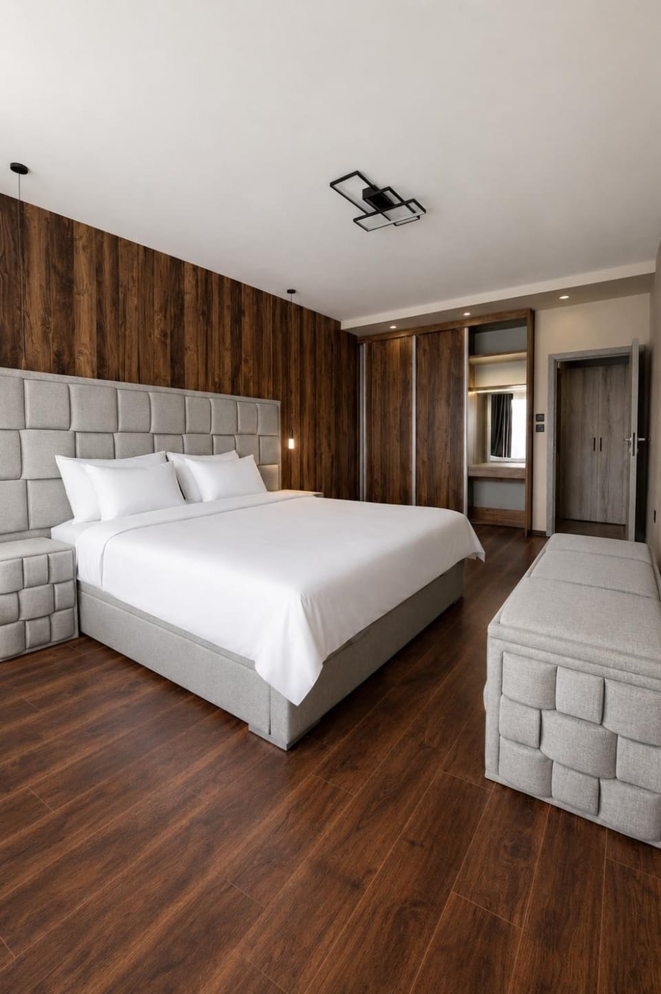 Bed, Photo of the whole room, Bedroom, wardrobe