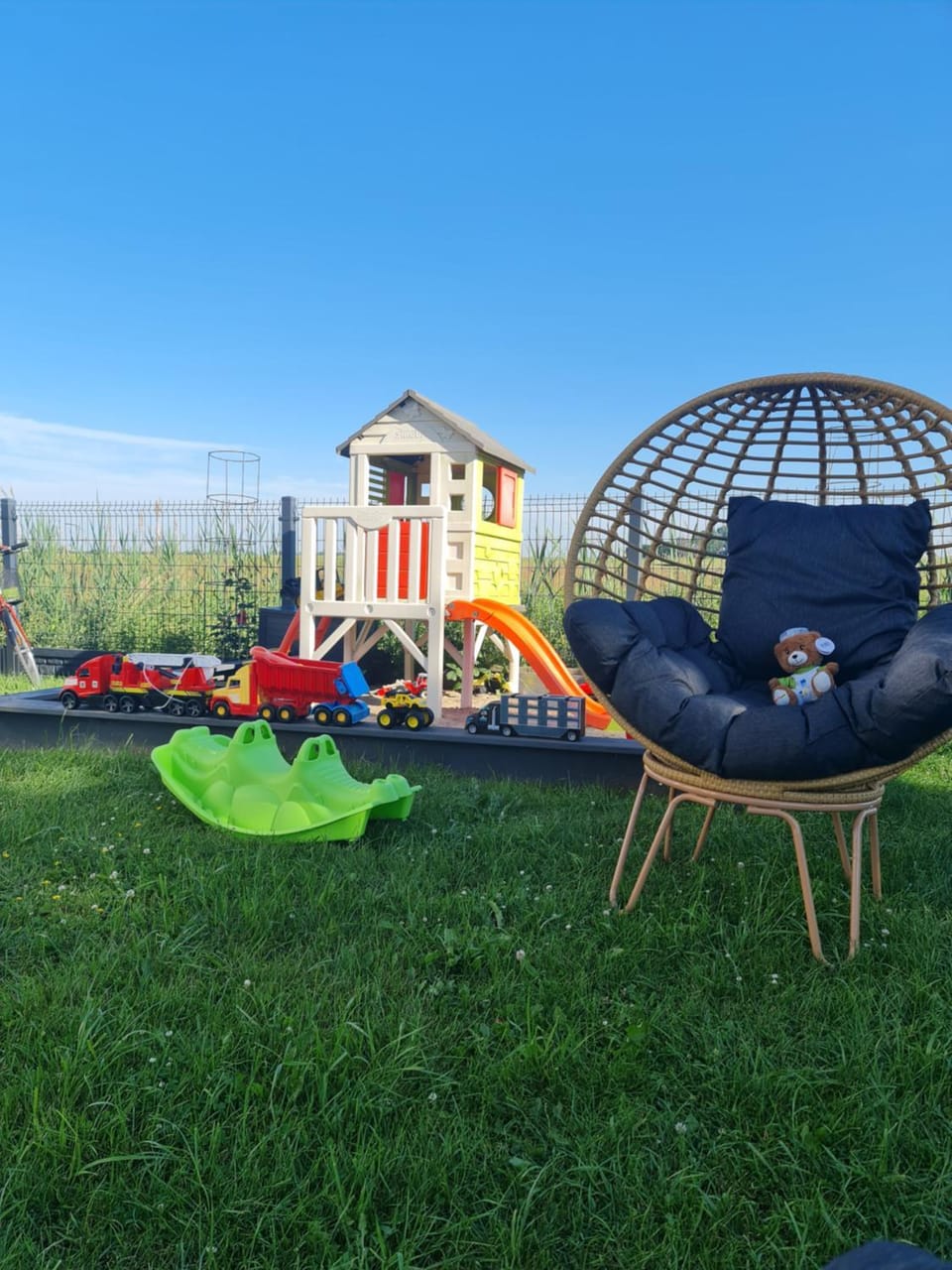 Children play ground, Garden, Garden view, sunbed