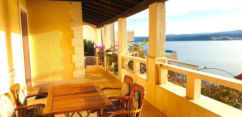 View (from property/room), Balcony/Terrace, Seating area, Sea view
