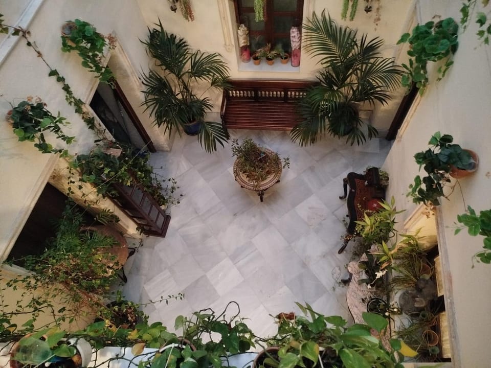 Property building, Patio, Inner courtyard view