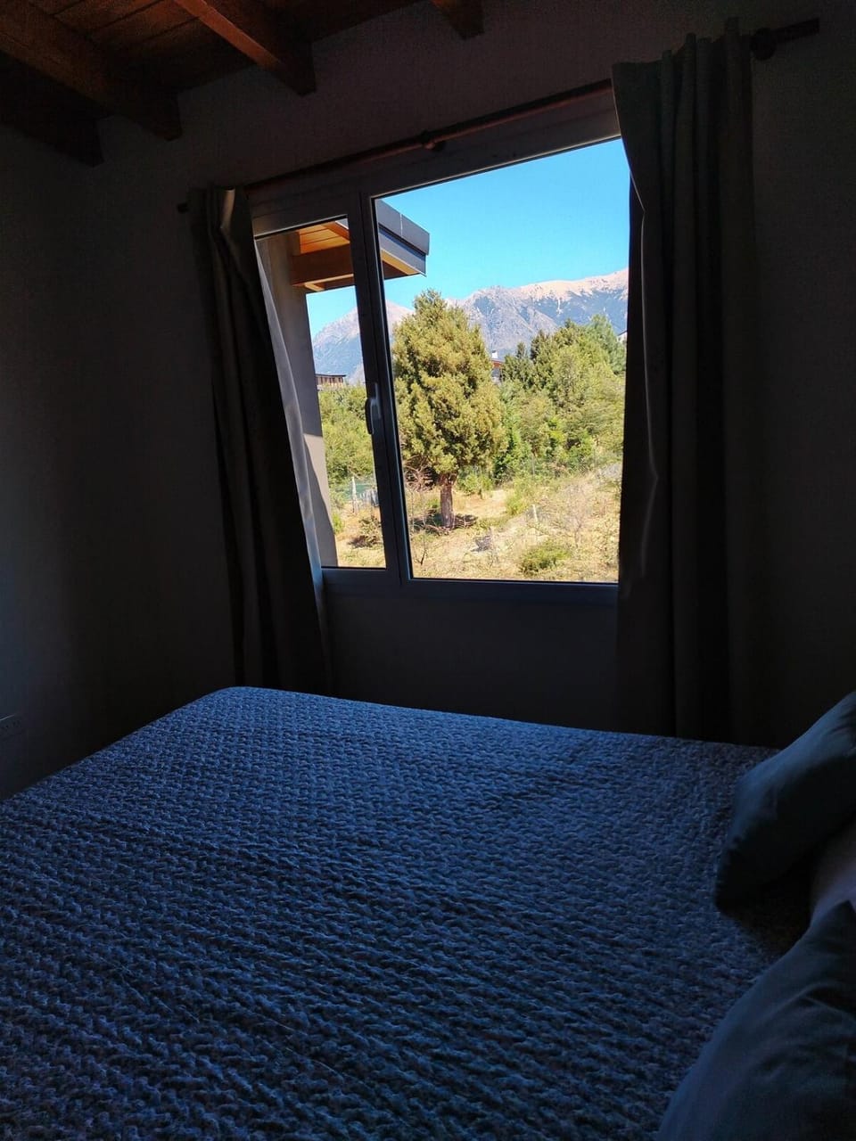 Bed, Natural landscape, Mountain view