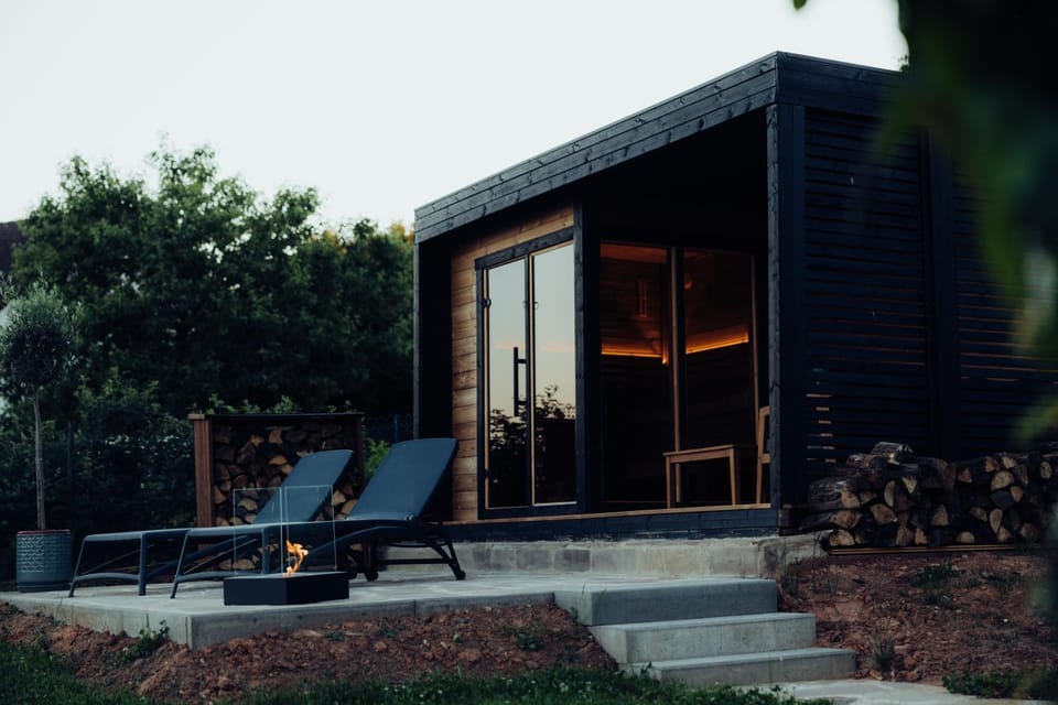 Garden, Sauna, Garden view, sunbed