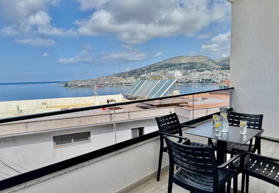 Day, Natural landscape, View (from property/room), Seating area, Dining area, Sea view