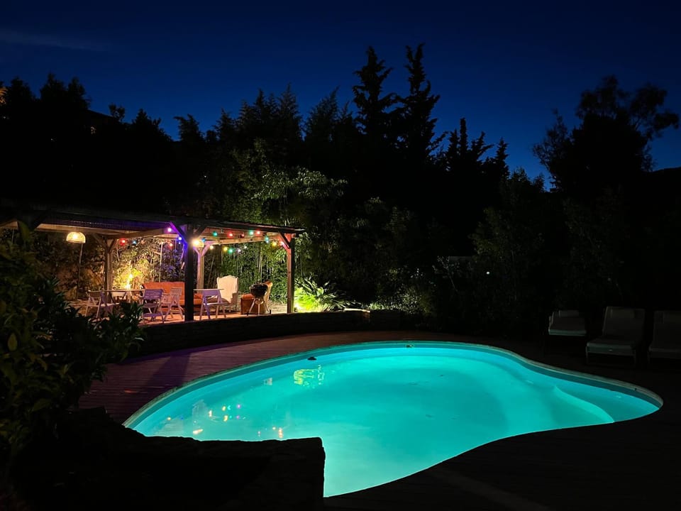 Night, Swimming pool