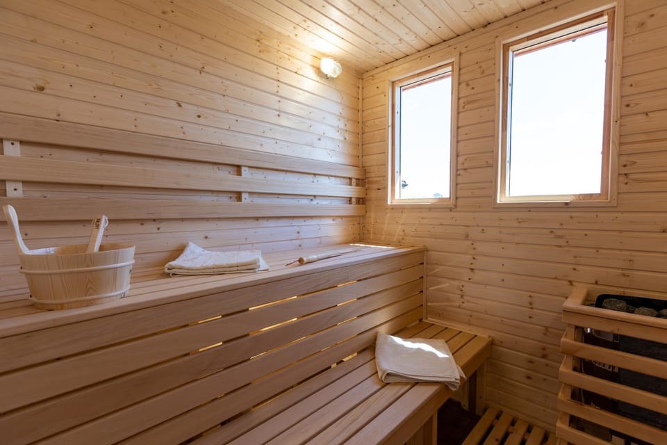 Sauna, Bathroom, towels