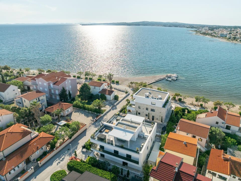 Property building, Bird's eye view, Beach, Sea view