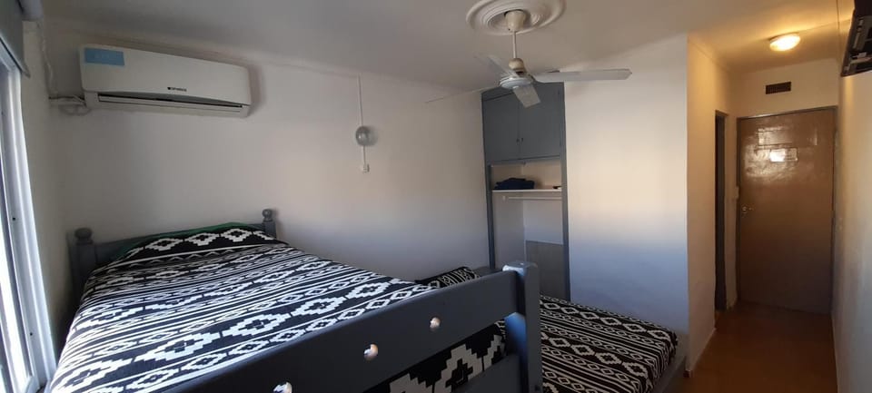 Bed, Photo of the whole room, Bedroom, bunk bed, wardrobe, air conditioner