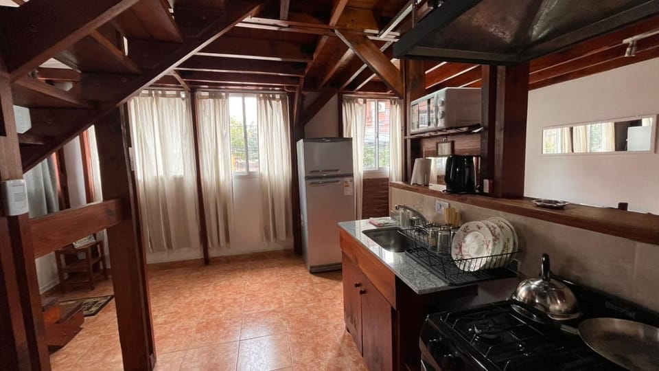 Kitchen or kitchenette, oven