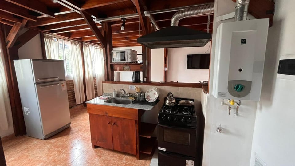 Kitchen or kitchenette, oven