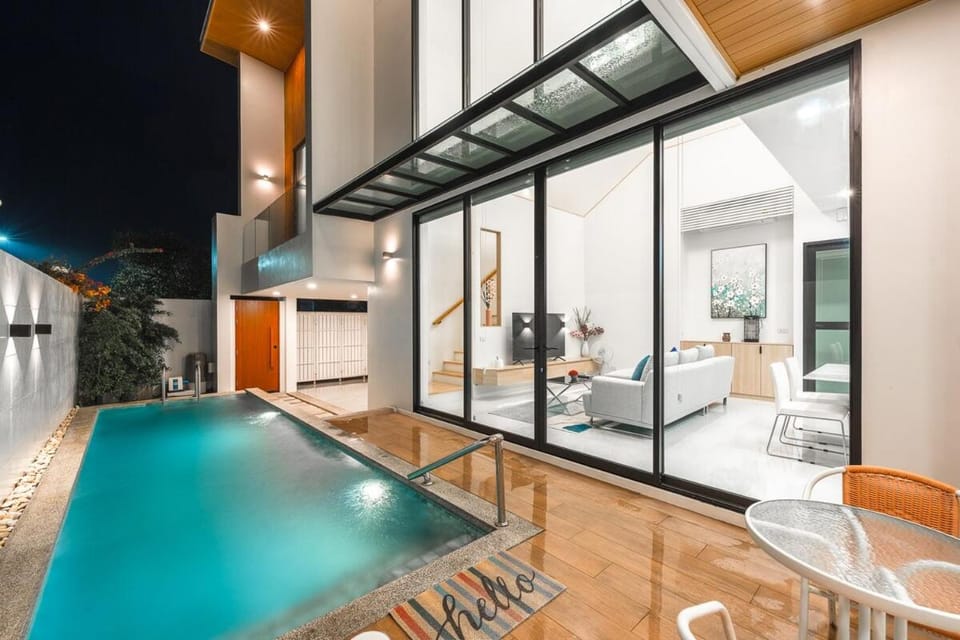 Patio, Seating area, Pool view, Swimming pool