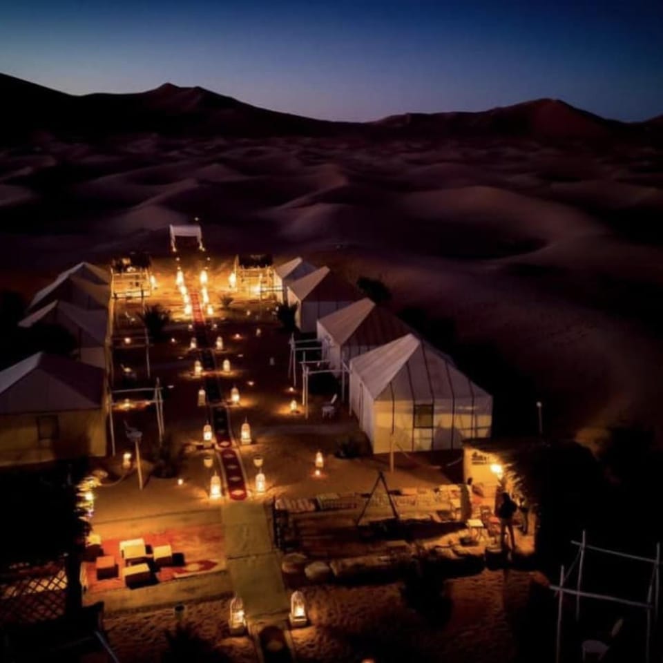 Off site, Night, Natural landscape, Bird's eye view, Mountain view