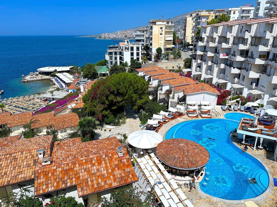 Day, Natural landscape, Bird's eye view, Beach, City view, Pool view, Sea view, Swimming pool