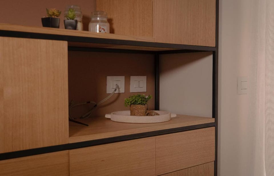 Kitchen or kitchenette, wardrobe