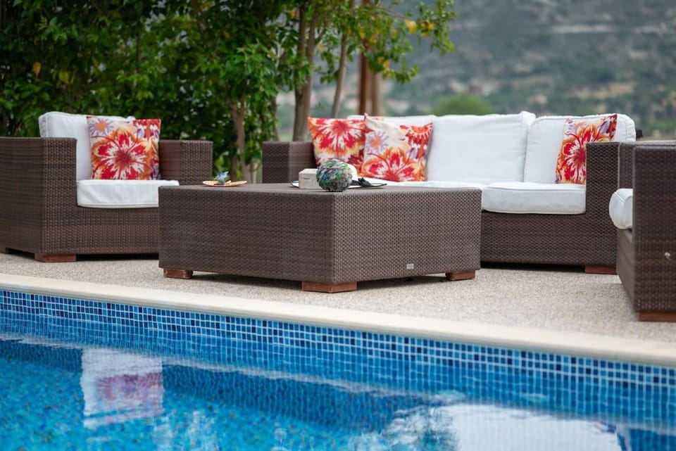 Patio, Seating area, Pool view, Swimming pool
