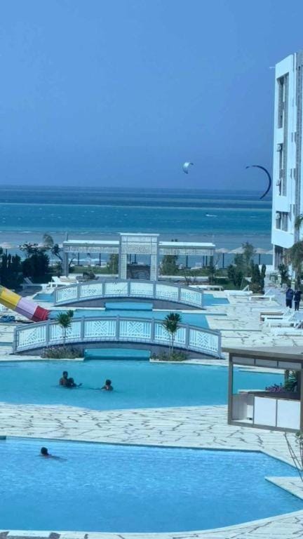 Day, Natural landscape, Beach, Pool view, Sea view, Swimming pool, sunbed
