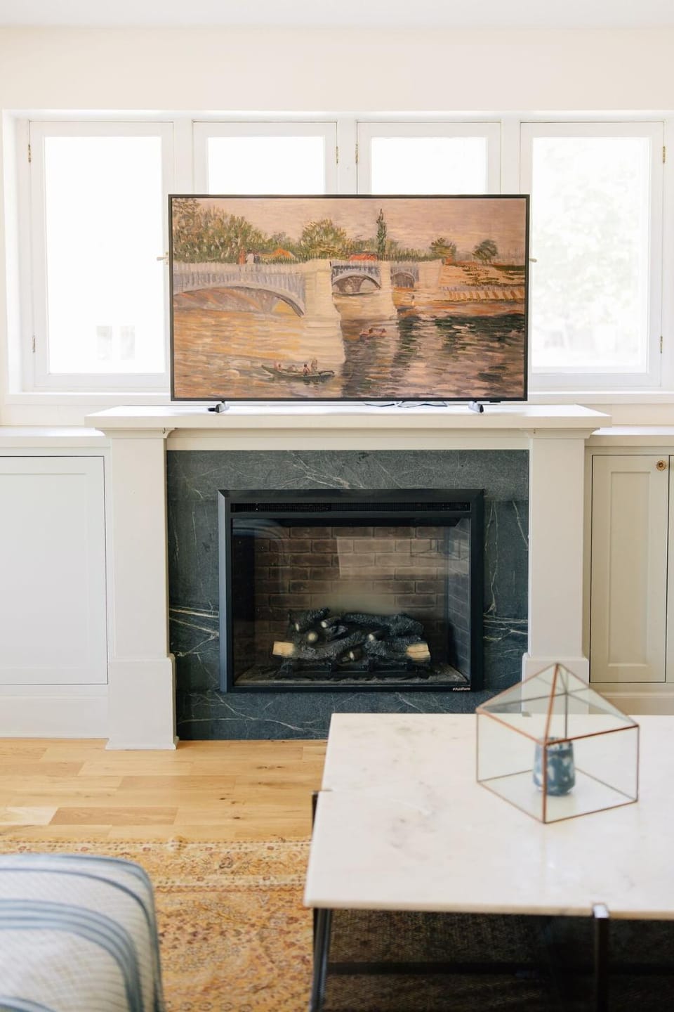 TV and multimedia, Living room, fireplace