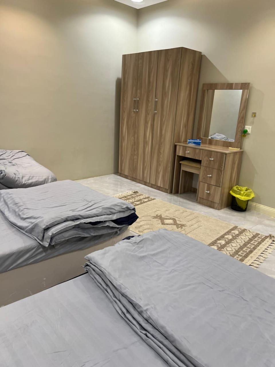 Bed, Photo of the whole room, Bedroom, towels, wardrobe