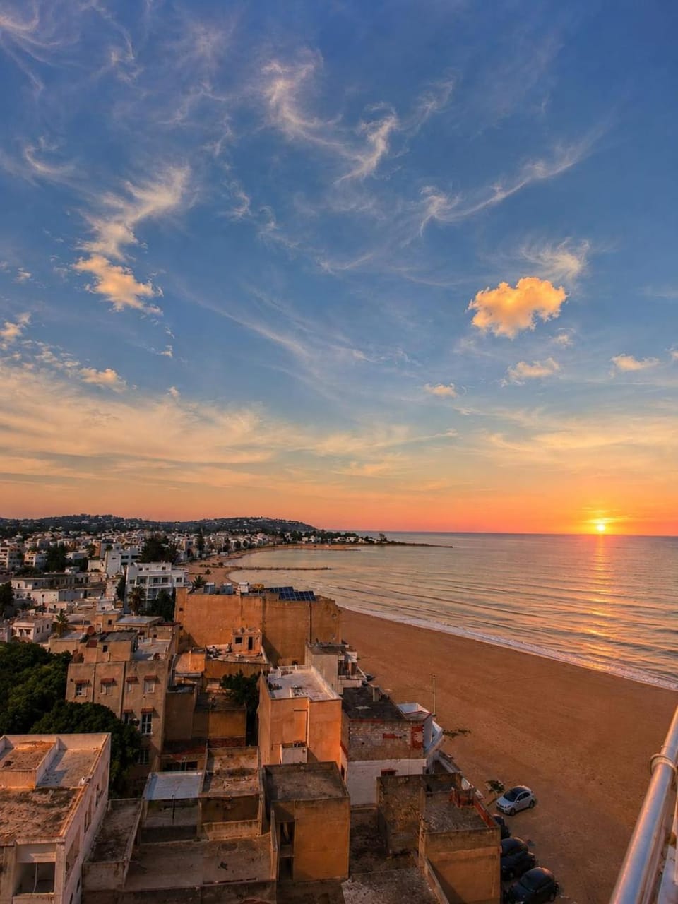 City view, Sea view, Sunset