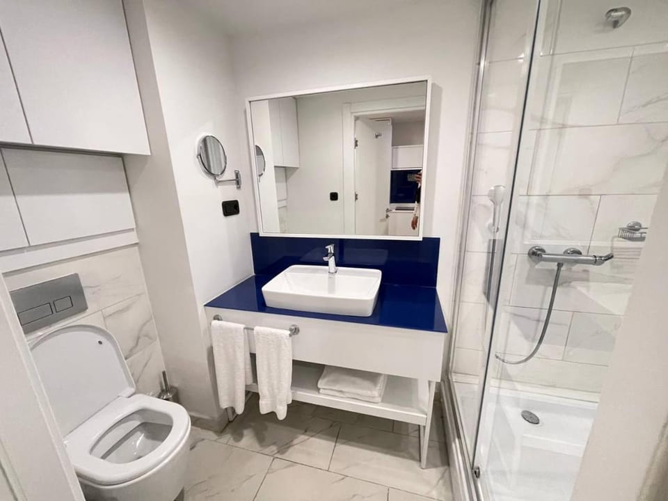 Shower, Toilet, Bathroom, towels