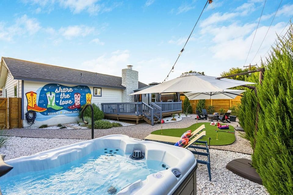 Day, Garden, Hot Tub, Hot Tub, Garden view, sunbed