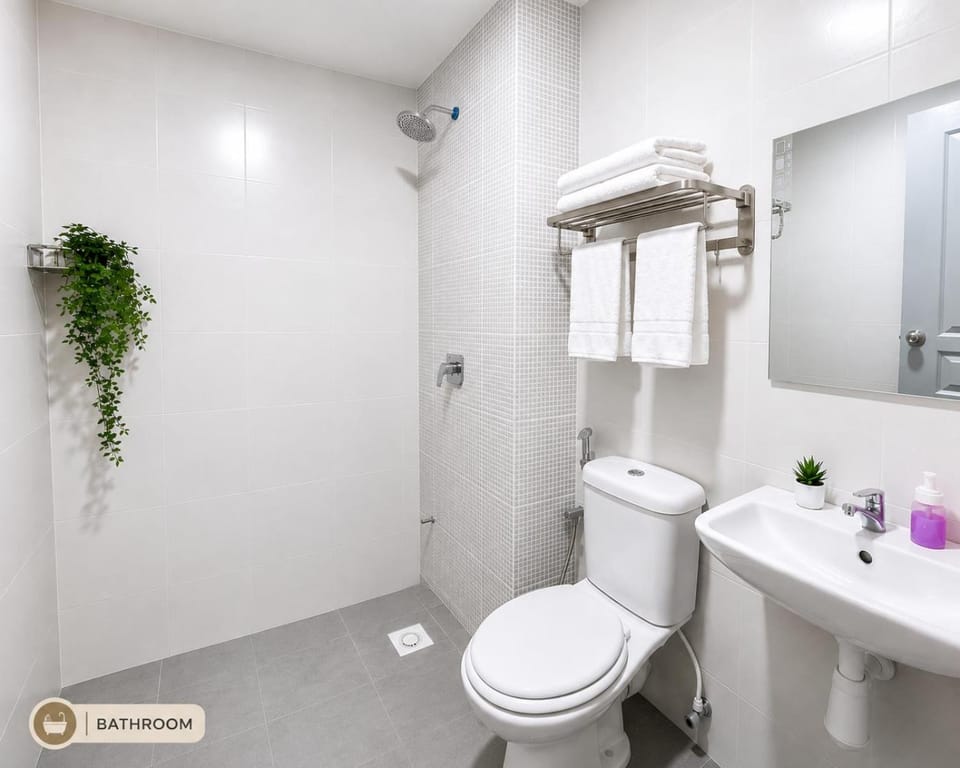 Shower, Bathroom, towels