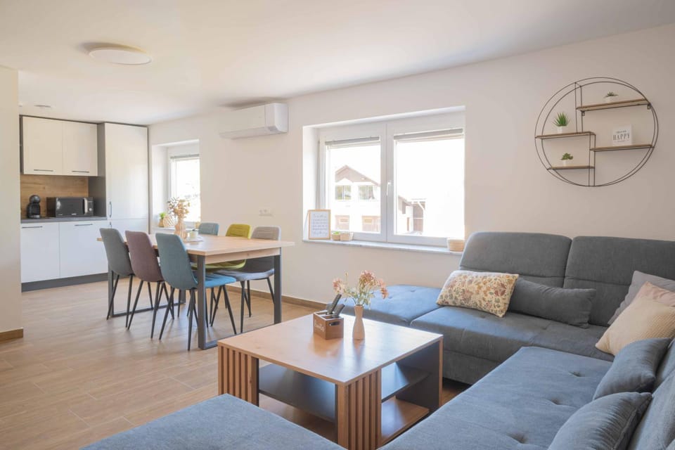 Kitchen or kitchenette, Living room, Dining area
