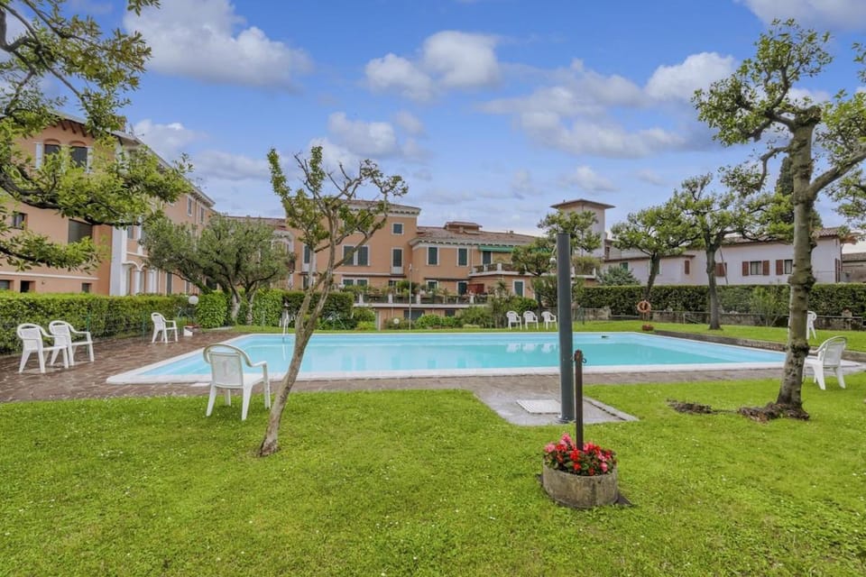 Natural landscape, Garden, Swimming pool