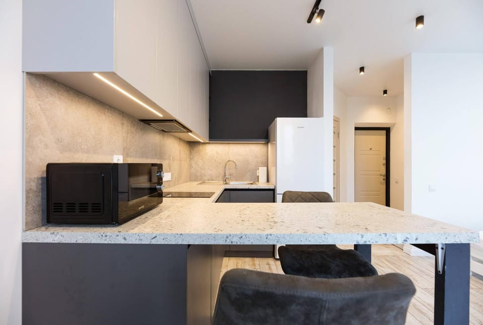 Kitchen or kitchenette, Dining area, oven
