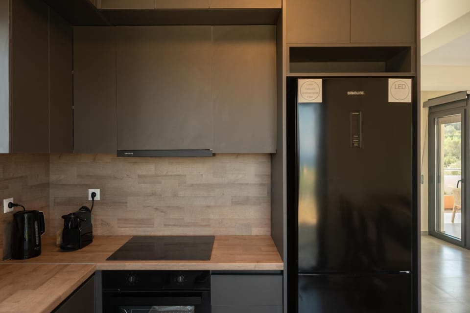 Coffee/tea facilities, Kitchen or kitchenette, oven, stove