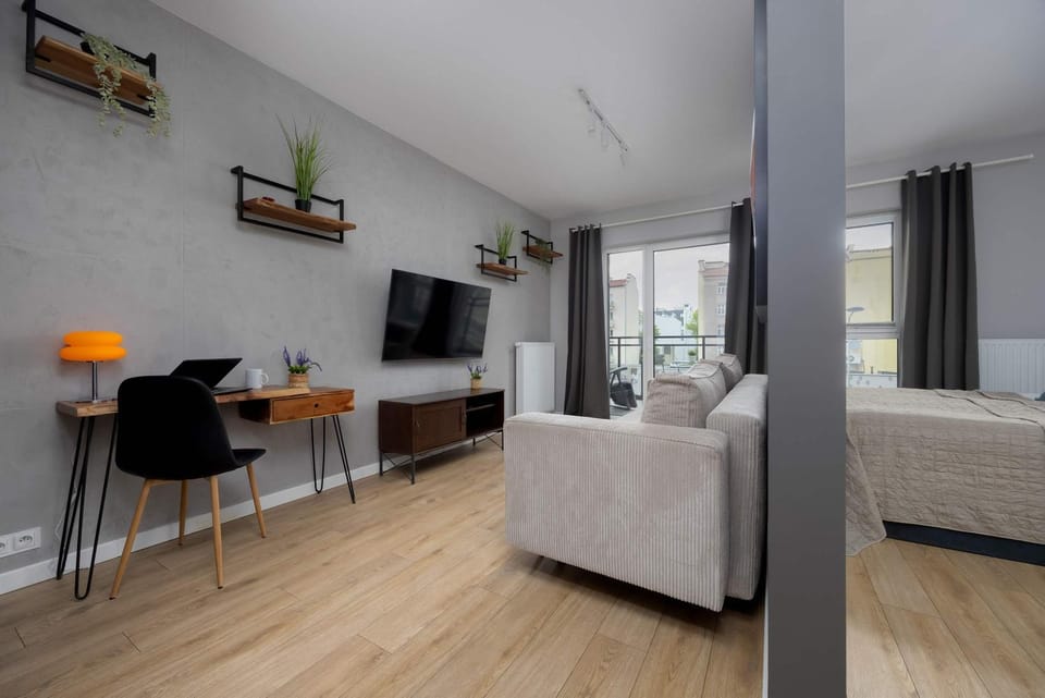 Bed, TV and multimedia, Living room, Photo of the whole room, Seating area, Evening entertainment, Bedroom