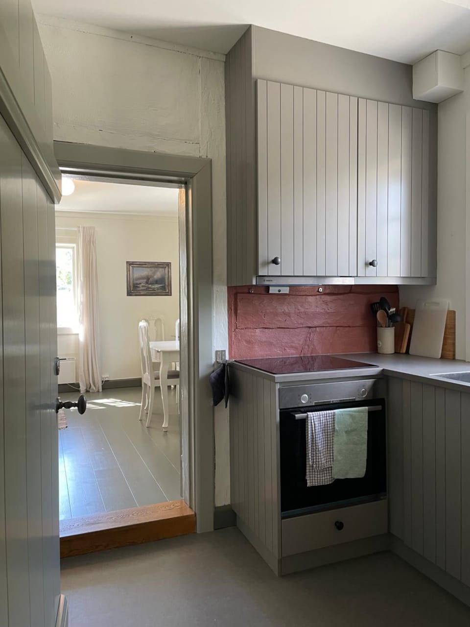 Blokkhus historisk overnatting i Stavern Apartment in Viken, Norway