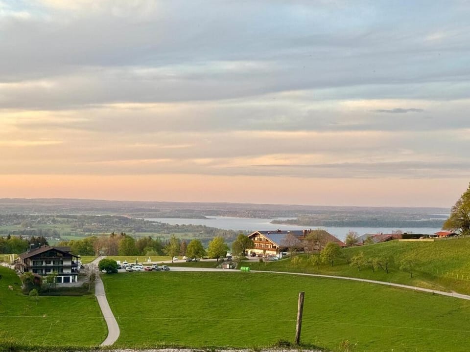 Nearby landmark, Day, Natural landscape, Lake view, Sunset