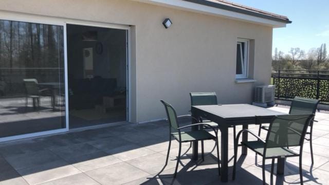 Property building, Patio, Garden, View (from property/room), Balcony/Terrace