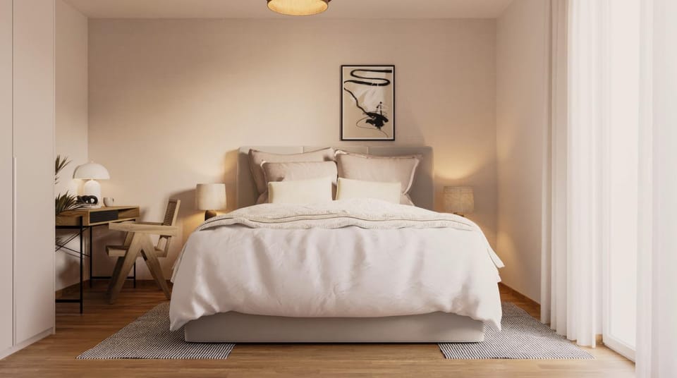Bed, Bedroom