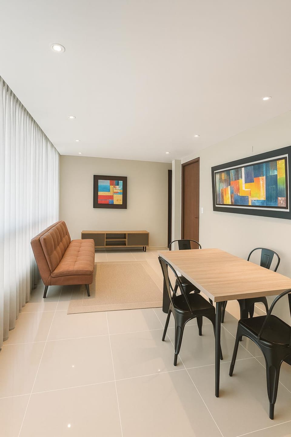 Living room, Seating area, Dining area