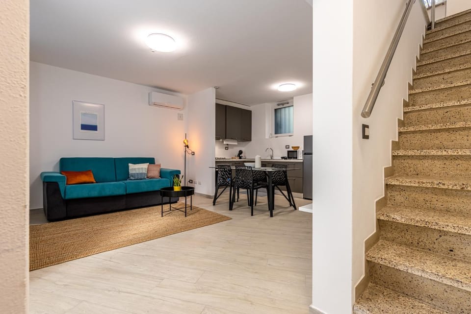 Kitchen or kitchenette, Living room, Dining area, air conditioner