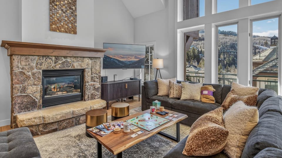 TV and multimedia, View (from property/room), fireplace, furniture