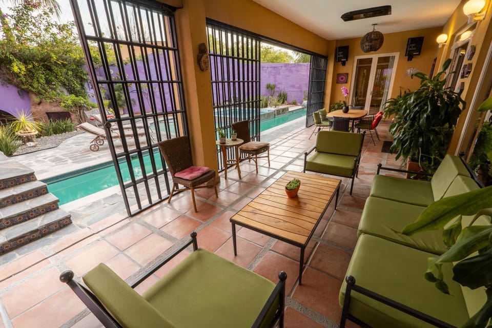 Patio, Day, Balcony/Terrace, Seating area, Pool view, Swimming pool, sunbed