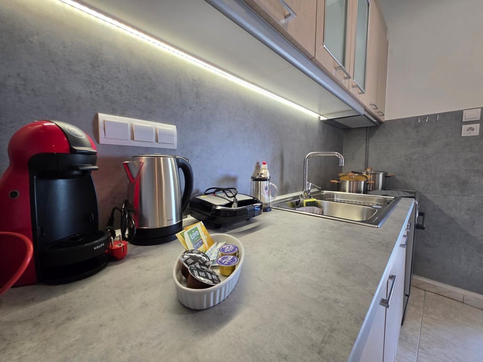 Coffee/tea facilities, Food, stove, toaster