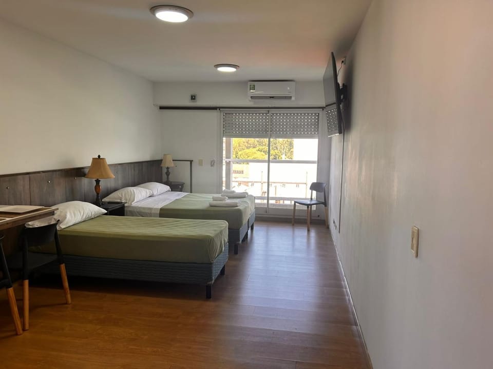 Bed, TV and multimedia, air conditioner