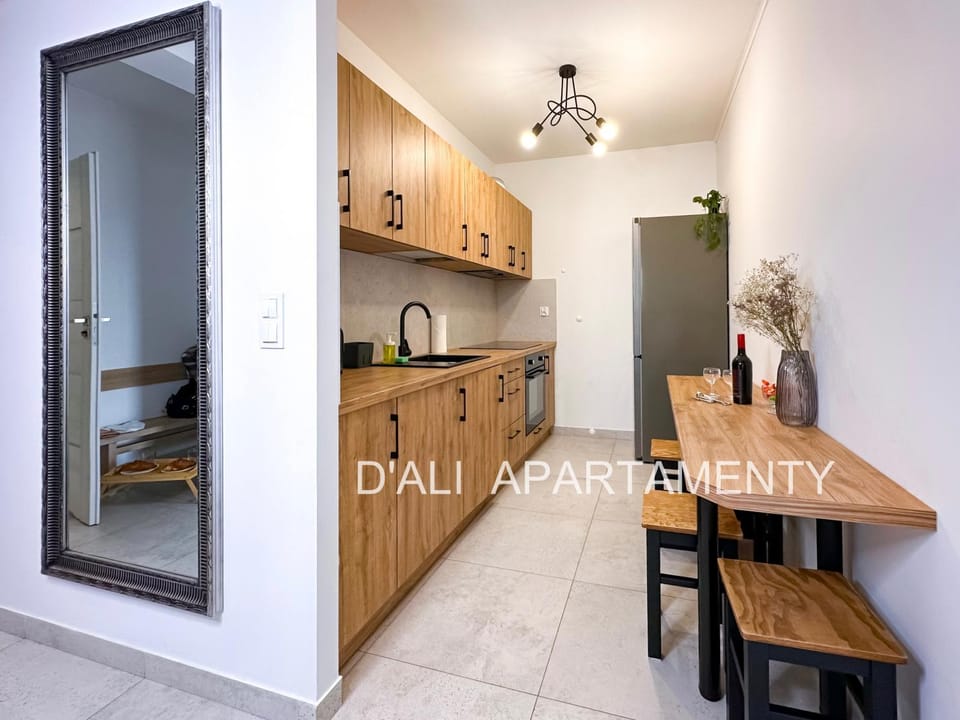 Kitchen or kitchenette, oven